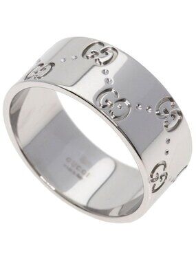 Gucci Icon Wide Ring 18k White Gold